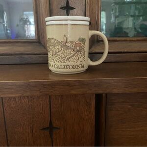 Vintage California Mug Rolling Hillside Wine Country Mug